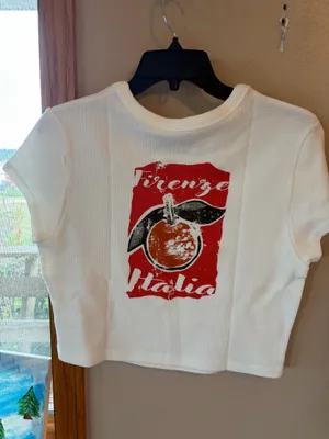 🆕🍊Vintage Canvas Orange Italia Tee thumbnail 6