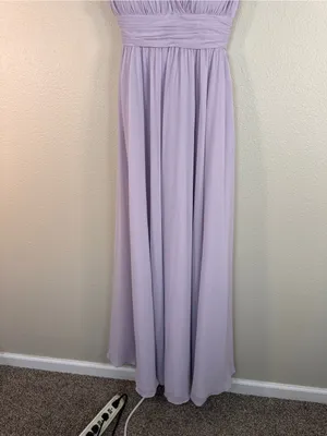 Morilee Purple Lavender Chiffon Maxi Bridesmaid Dress Womens XS Formal Prom thumbnail 9