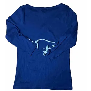 Lauren Ralph Lauren Shirt Womens Size Small Blue Navy 3/4 Length Sleeve Comfort‎ thumbnail 6