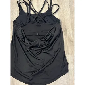 prAna‎ Women's S Athletic Yoga Top Integrated Bra Crisscross Straps Stretch thumbnail 2