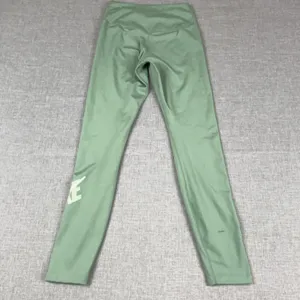 Nike Dri-FIT Leggings Womens XS Green Ankle Skinny Logo Yoga Running Gym Pants thumbnail 9