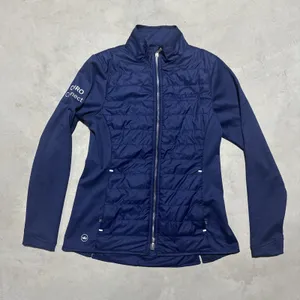 Peter Millar Women's Merge Hybrid Jacket SZ Small Navy Blue Workplace Logo Golf thumbnail 1