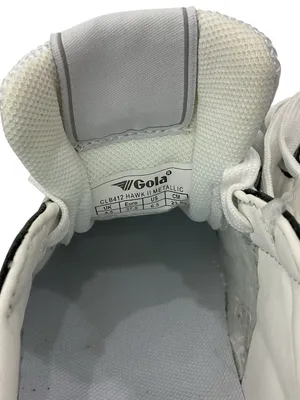NWOT Gola Hawk II Metallic Sneakers in White/Silver thumbnail 11