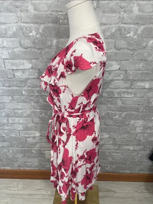 Free People French Quarter Floral Wrap Mini Dress thumbnail 4