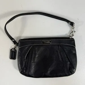 Coach Black Legacy Wristlet Wallet‎ Leather Small Pouch 48179 Designer Festival thumbnail 2
