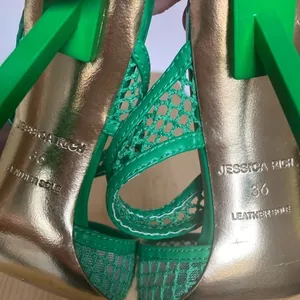 Jessica Rich Green Mesh Heels Bold Kelly Green Summer Wedding Quiet Luxury Gala thumbnail 8
