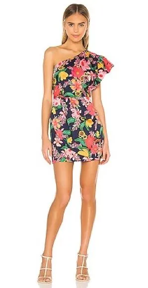 Finders Keepers Revolve Coco Cabana One Shoulder Mini Dress Size 6 NEW thumbnail 1