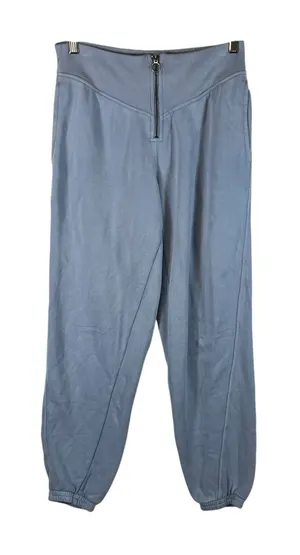 Aerie Blue Pull On‎ Zip Front Relaxed Fit Athleisure Corset Jogger Sz Small thumbnail 1