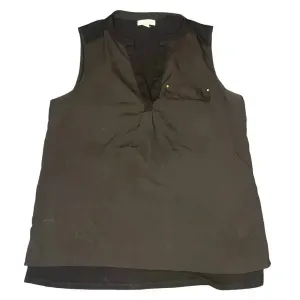 Calvin‎ Klein Women's Large Sleeveless Button-Up Top Black Casual Semi-Formal thumbnail 1