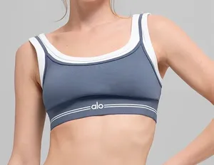 Alo Yoga Airbrush Better Together Bra Bluestone XS thumbnail 1
