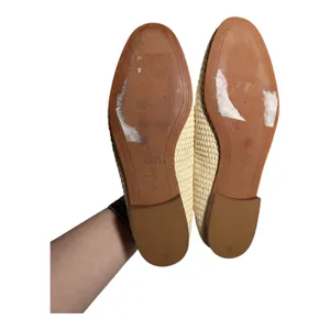 Sam Edelman Loraine Ivory Linen Woven Raffia Horsebit Classic Loafers Sz 7 thumbnail 6