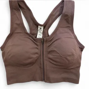 90 Degrees by Reflex Brown Sports Bra thumbnail 1