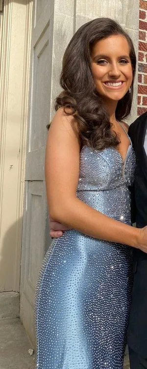Sherri Hill Blue Gown thumbnail 4