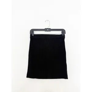 Free People Beach Black Callie Ribbed Mini Skirt Size XS Classic Preppy Knit thumbnail 4