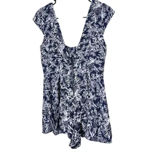 Kimchi Blue Romper Womens Blue Floral Urban Outfitters Size 8‎ thumbnail 8