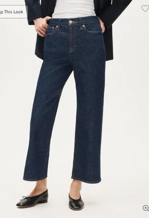 J. Crew 96 Slim Wide Dark Indigo Jeans thumbnail 1