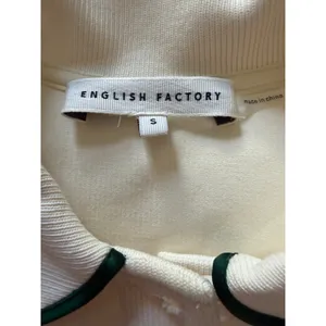 English Factory cream pullover sweater with a seriously cute preppy twist. thumbnail 5