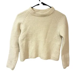Quince Cream 100% Cashmere Mock Neck‎ Pullover Sweater Size Small thumbnail 1