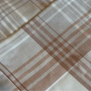 AEROPOSTALE Spaghetti Strap Plaid Mini Dress‎ w/ Slit @ Hem Brown/Cream Sz L thumbnail 9