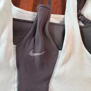 Nike Dri-FIT Layered Ribbed Sports Bra Mint Green Gray DM0645-254 Small thumbnail 3