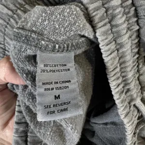 Lazy Sunday Women Grey Mineral Wash Wide Leg Pintuck Sweatpants Size M thumbnail 4