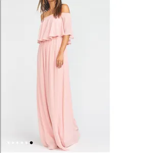 Show Me Your Mumu Hacienda Maxi Dress Rosebud Chiffon Convertible Pink Size S thumbnail 5