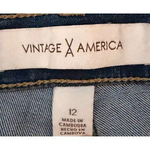Vintage America Womens High Rise Bootcut Jeans Medium Wash Size 12 Denim thumbnail 6