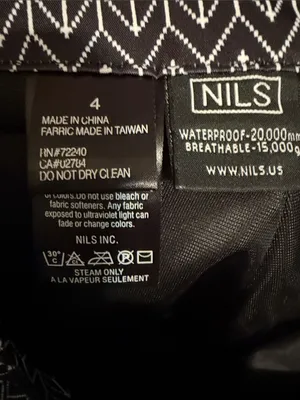 NILS Sportswear Chevron Print‎ Ski Pants Size 4 thumbnail 4