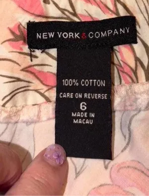 New York And Company Floral Skirt thumbnail 4