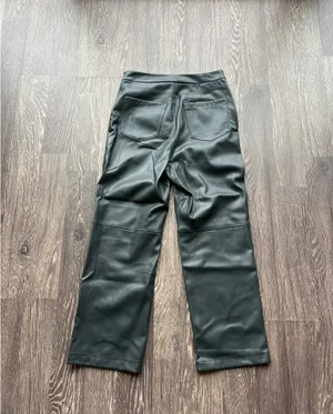 BLANK NYC Green leather pants thumbnail 3