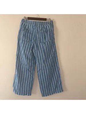 American Eagle Outfitters High-Waisted Striped Wide-Leg Crop Pants - Size 6 thumbnail 4