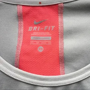 Nike Power Tank Top Stripe Grey Shirt Athletic Work Out Shirt XS v6x thumbnail 6