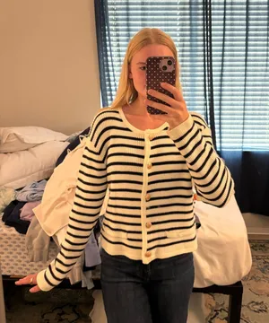 Striped Cardigan Multiple thumbnail 1
