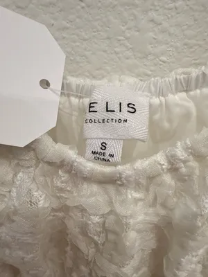 Lelis Collection Ivory Rosette Lace Mini Dress Romantic Coquette thumbnail 5