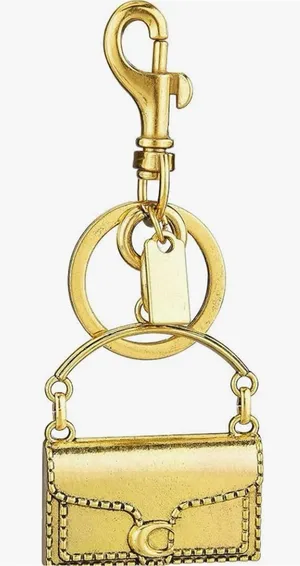 Gold Mini Purse Keychain Charm thumbnail 1