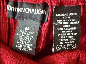 Norton McNaughton Deep Red Maxi Skirt with Hem Embroidery thumbnail 4