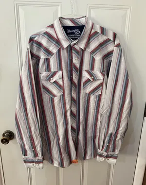 Wrangler 20x long sleeve pearl snap thumbnail 1