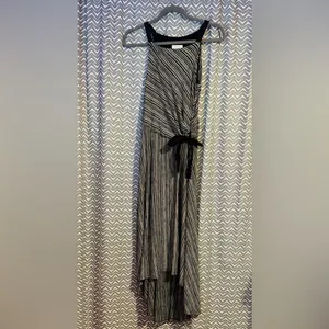 Anthropologie / Maeve | Salsola Striped Hi-Low Tie-Waist Maxi Dress, size XS thumbnail 3