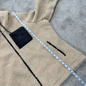 Eddie Bauer Women’s Chilali Fleece Full Zip Jacket Hooded Sherpa in Beige 2XL thumbnail 11
