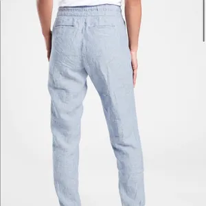 Athleta Cabo Linen Jogger Pants in Blue Women’s Size 10 thumbnail 2