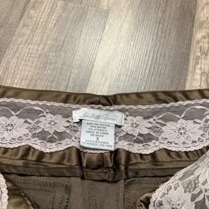 Charlotte Russe Y2K Office Siren Brown Low Rise Dress Pants Size 3 thumbnail 4