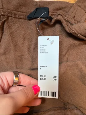 Out From Under Jamie Square Neck Jumpsuit in brown size large thumbnail 7