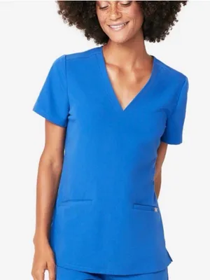 FIGS Royal Blue Casma Top 2 a set XXS NWOT thumbnail 1