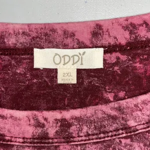 ODDY Size 2XL Pink & Purple Acid Wash Cage Long Sleeve Knit Top Shirt thumbnail 5