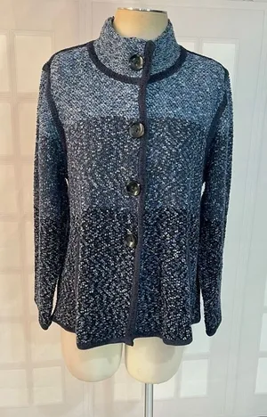 🔥5/$25 sale🔥 Orvis Blue Button Down Long Sleeve Cardigan Sweater Size Large thumbnail 1