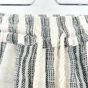 Z&L Europe Womens Striped Neon Beachy Pom Pom Tassel Boho Wide Leg Pants Size M thumbnail 5