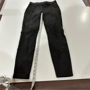Free People Black Midnight Vegan Suede Skinny‎ Pants Size XS thumbnail 12
