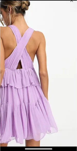 ASOS Design Purple Mini Dress thumbnail 2