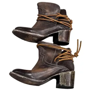 Freebird Casey Distressed Brown Booties thumbnail 4