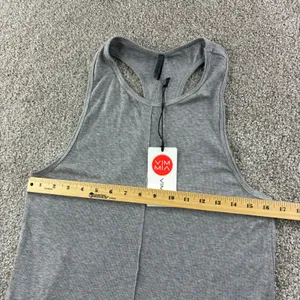 VIM MIA Serenity Racer Tank Top Sleeveless Shirt Yoga Gray Size Med Active‎ NWT thumbnail 4